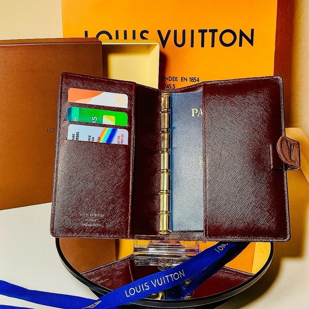 LOUIS VUITTON Cherry Authentic Monogram Mini Agenda Cerise W/Box & Dust Bag